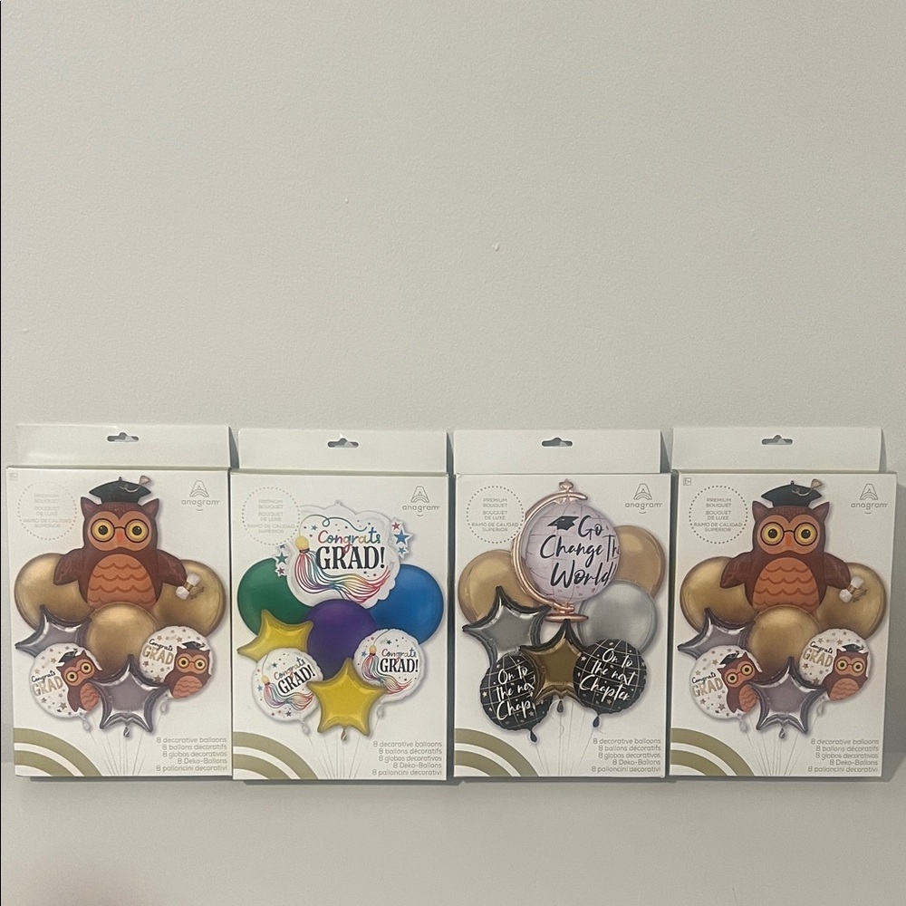Graduation Party Balloon Set with Owl Design